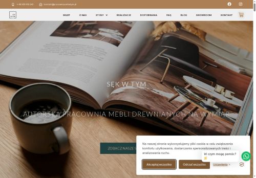 Niepowtarzalne stoły dębowe na wymiar w Sekwtym